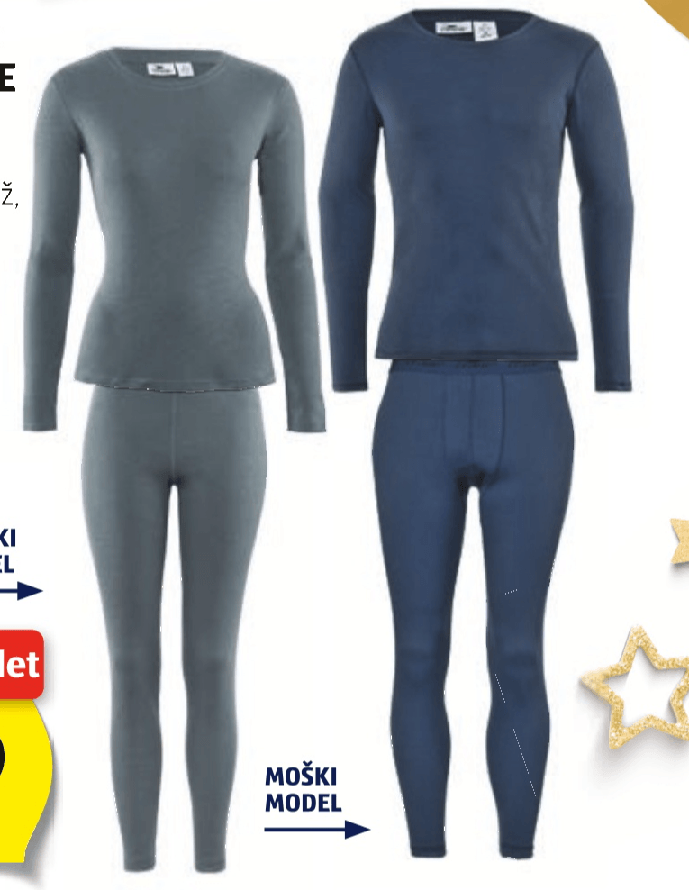 Crane Žensko/Moško zimsko spodnje perilo