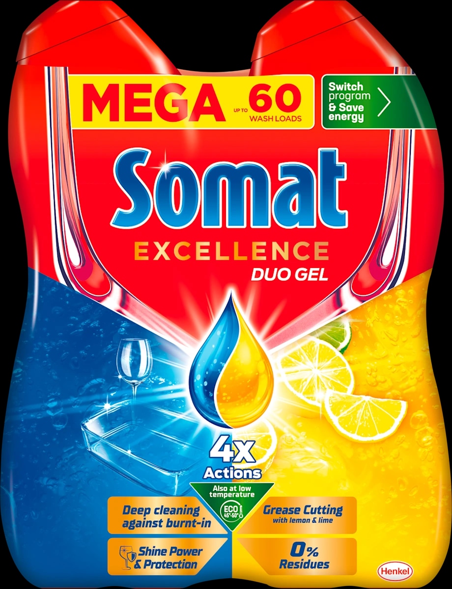 Somat Gel za pomivalni stroj 2 x 540 ml