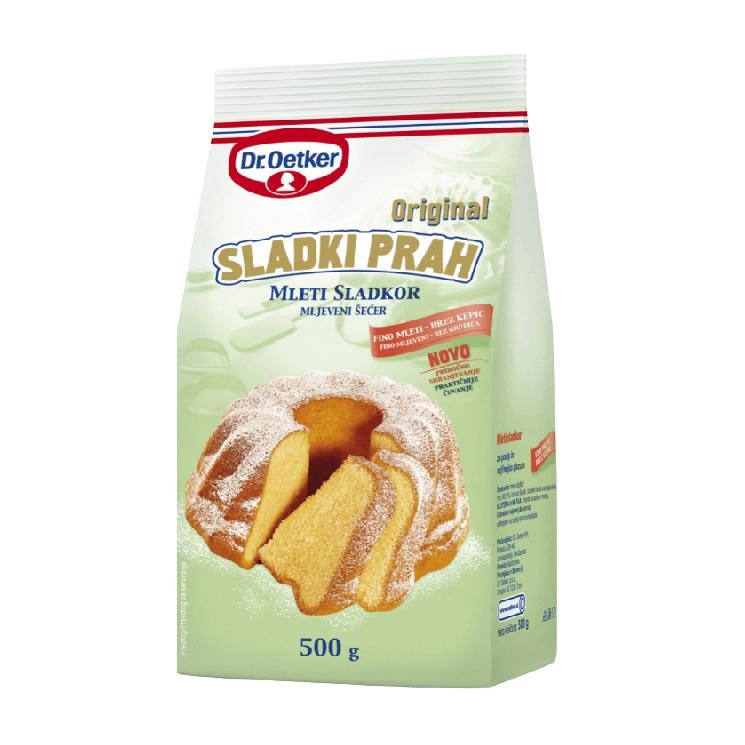 Sladki prah Dr.Oetker 500 g - Akcija v trgovini E.Leclerc