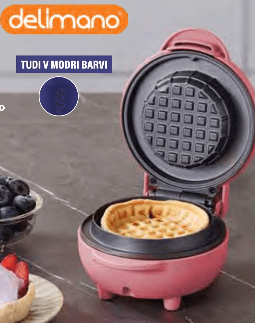 Aparat za izdelavo vafelj skodelic Delimano