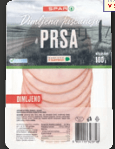 Dimljene piščančje prsi 100 g - Akcija v trgovini Spar