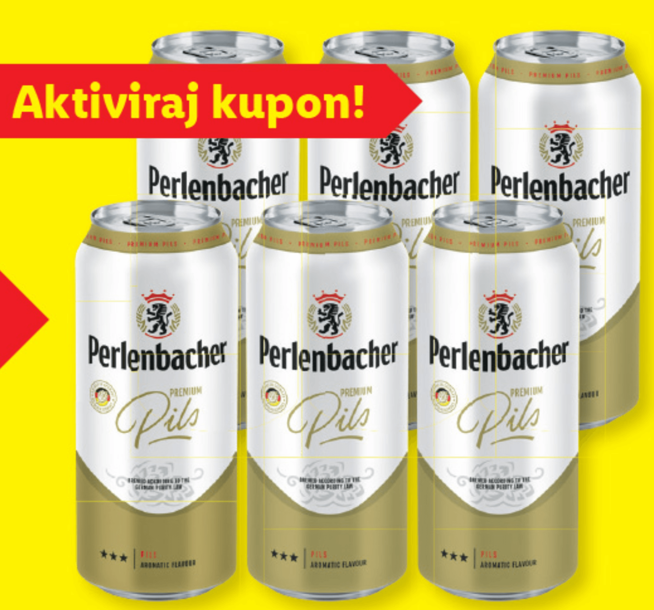 Perlenbacher Pivo Pils 6 x 0.5 l