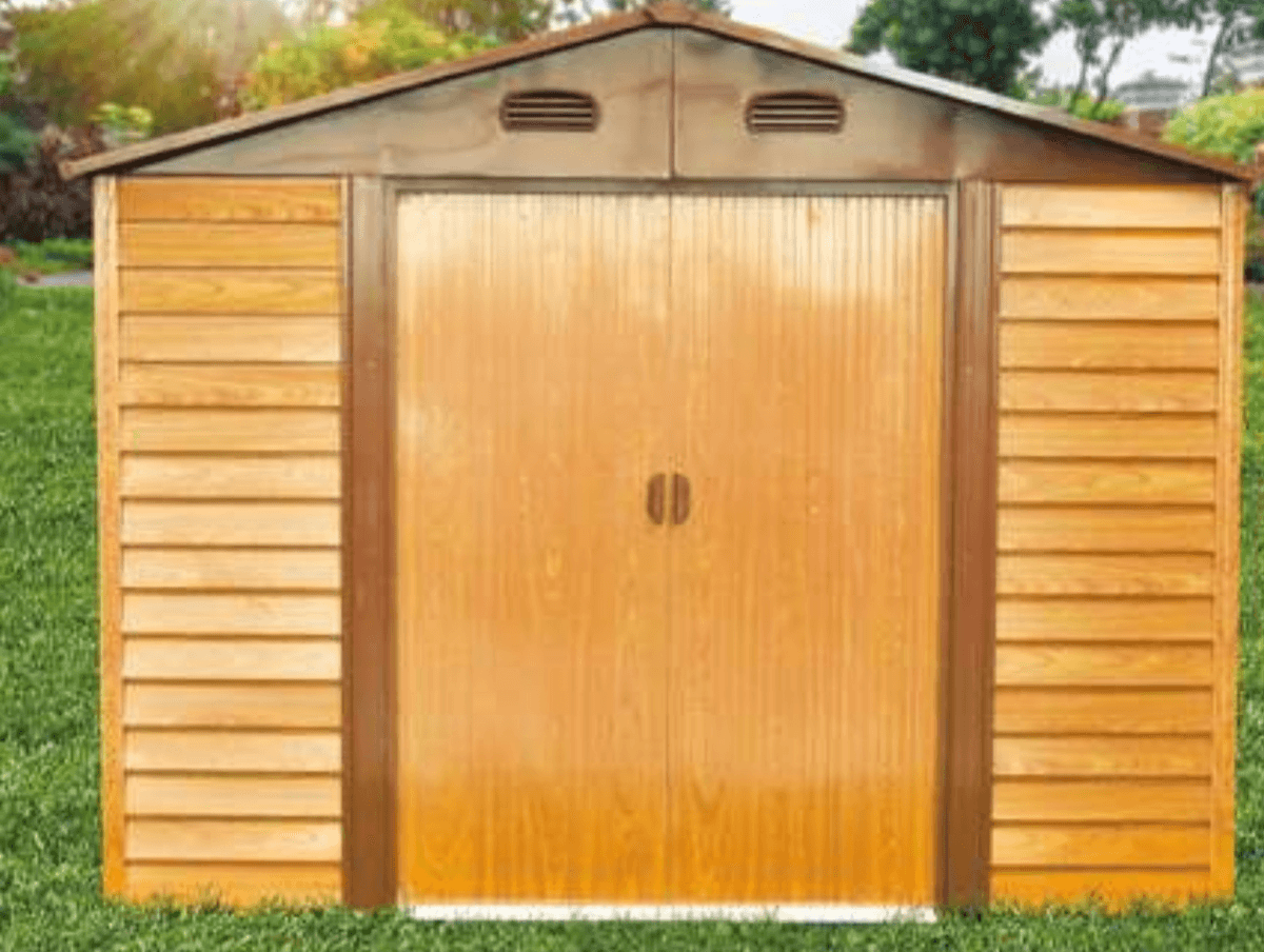 Kovinska vrtna hiša ca. 6 m² - Akcija v trgovini E.Leclerc