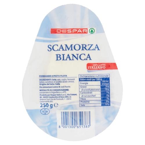 Despar Scamorza Bianca 250 g - Akcija v trgovini Spar