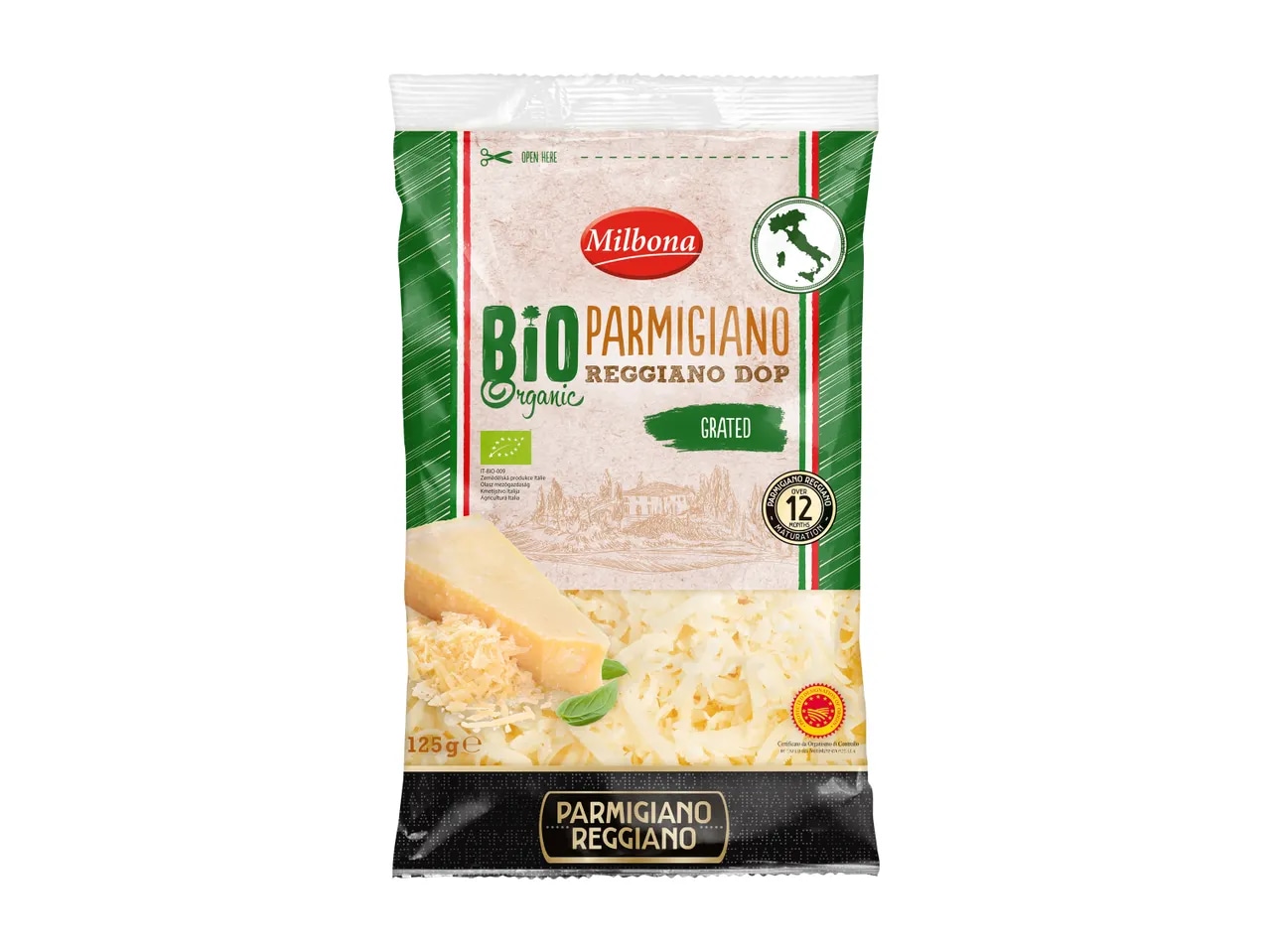 Milbona Bio italijanski sir „Parmigiano Reggiano” 125 g