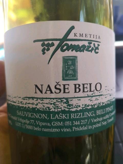 NAMIZNO VINO BELO ali RDEČE "KMETIJA TOMAŽIČ" 5 l