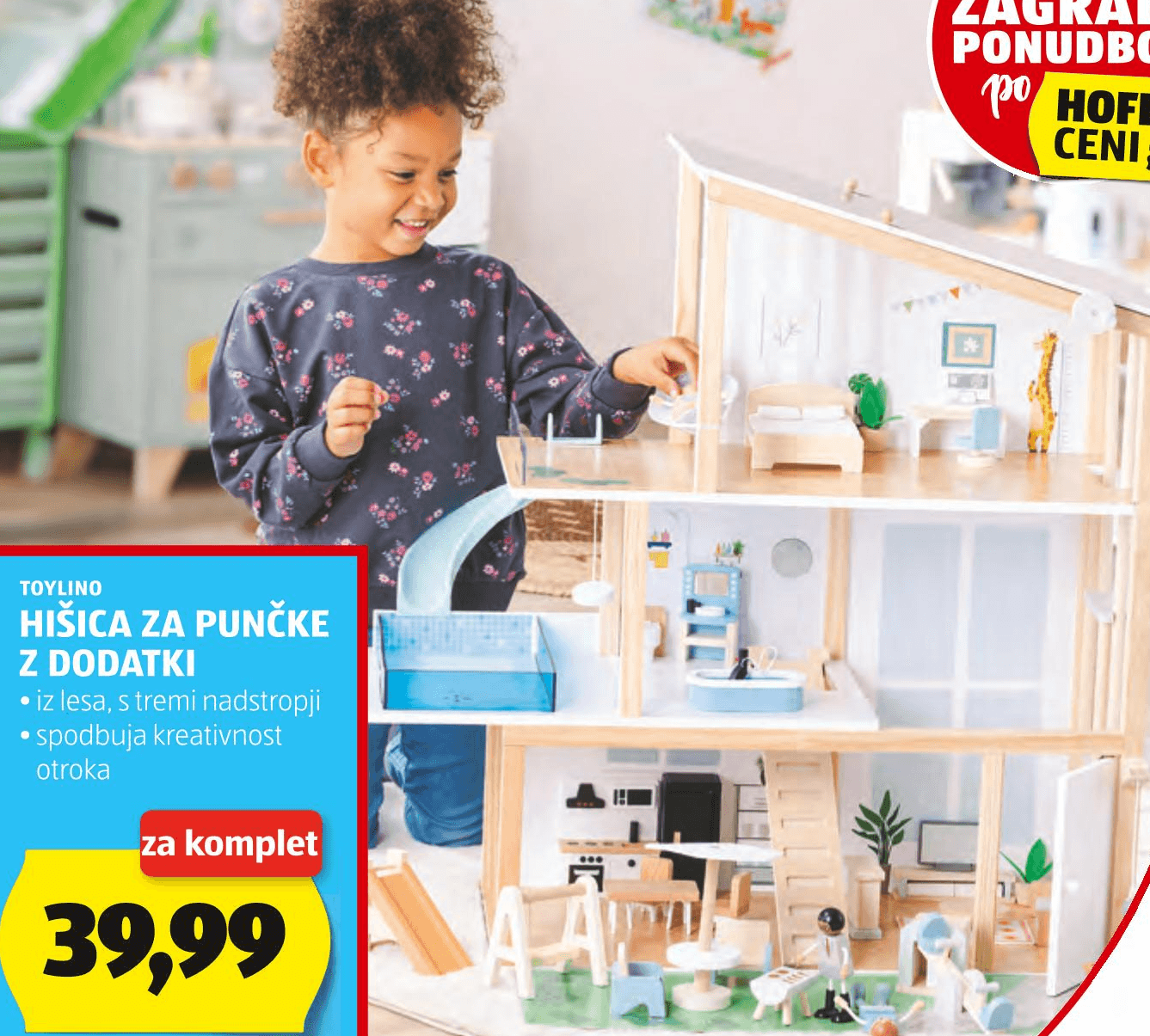 TOYLINO Hišica za punčke