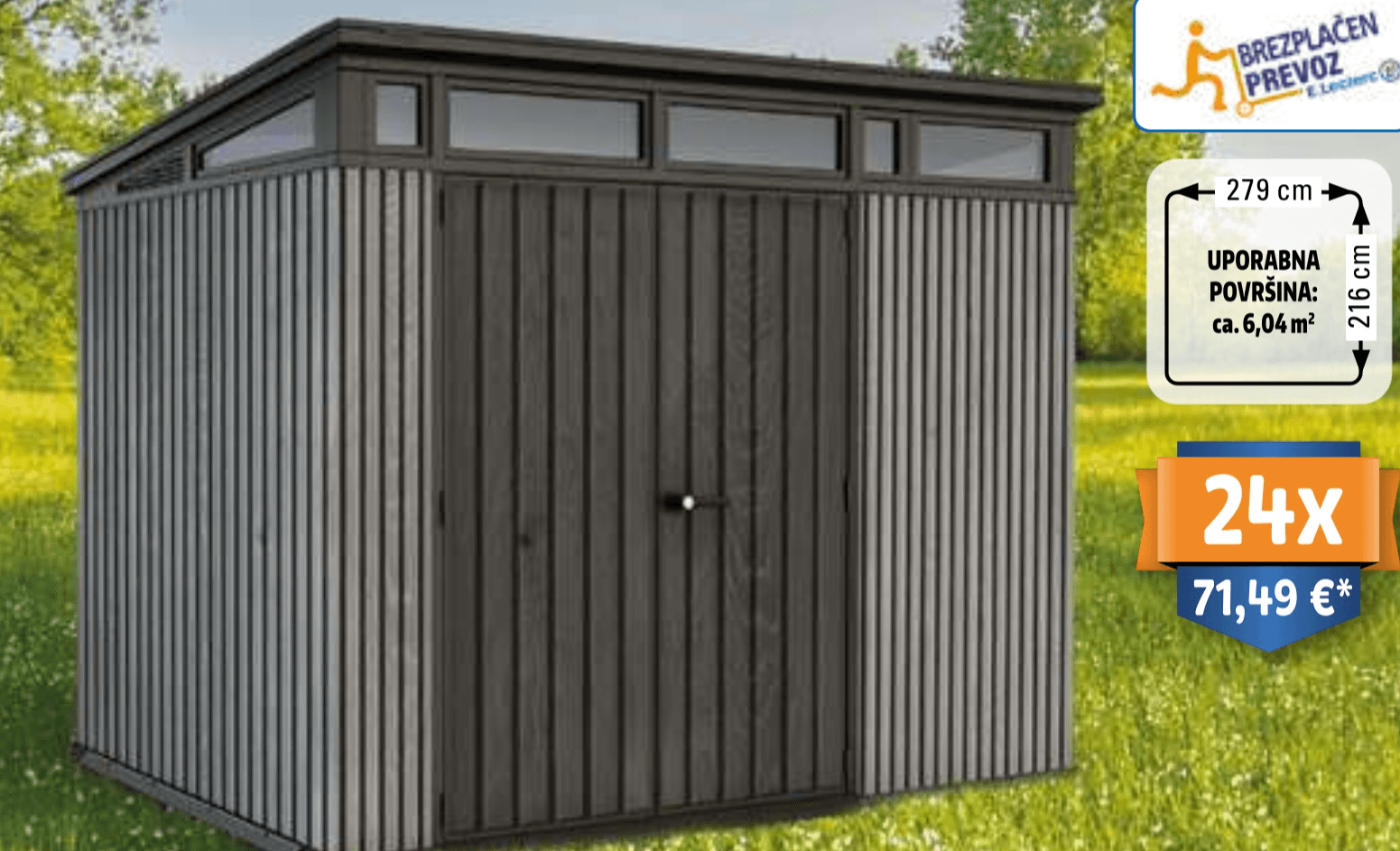 Vrtna uta ca. 6,04 m² - Akcija v trgovini E.Leclerc