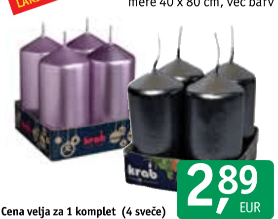 Adventna sveča 4 kom