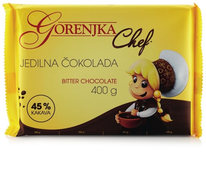 Jedilna čokolada Gorenjka 400 g - Akcija v trgovini E.Leclerc
