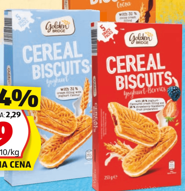 Golden Bridge Žitni Piškoti 210 g