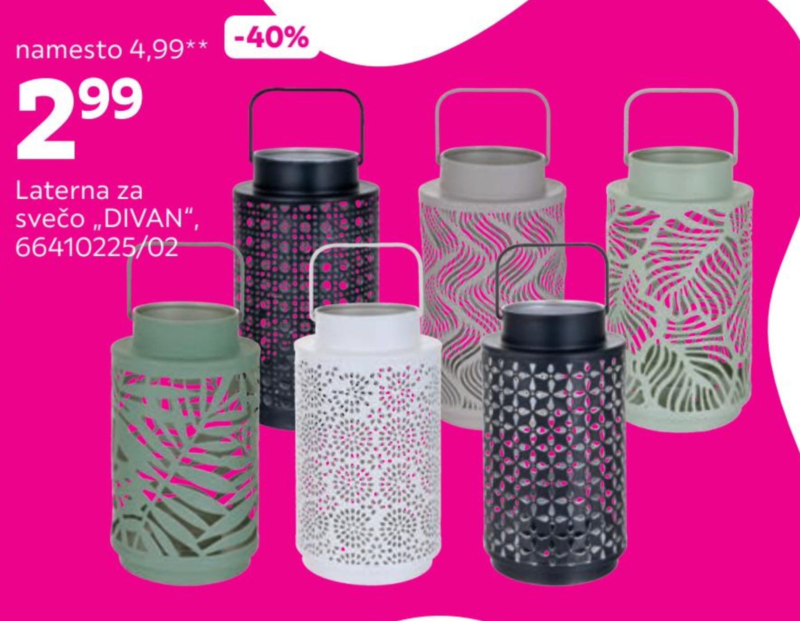 Laterna za svečo „DIVAN"