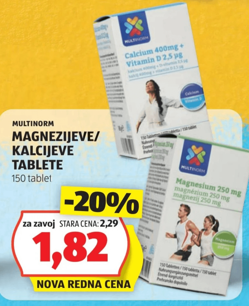 Magnezijeve/Kalcijeve tablete 150 tablet