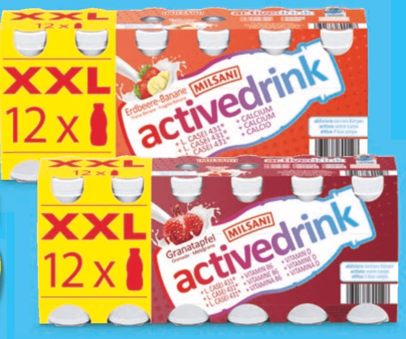 Milsani Mlečni Napitek 12 x 100 g