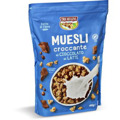 Tre Mulini Muesli croccante al Cioccolato al Latte 400 g - Akcija v trgovini Eurospin