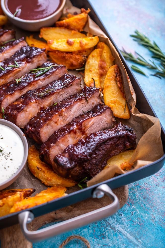 Pečena svinjska rebra ali ribsi