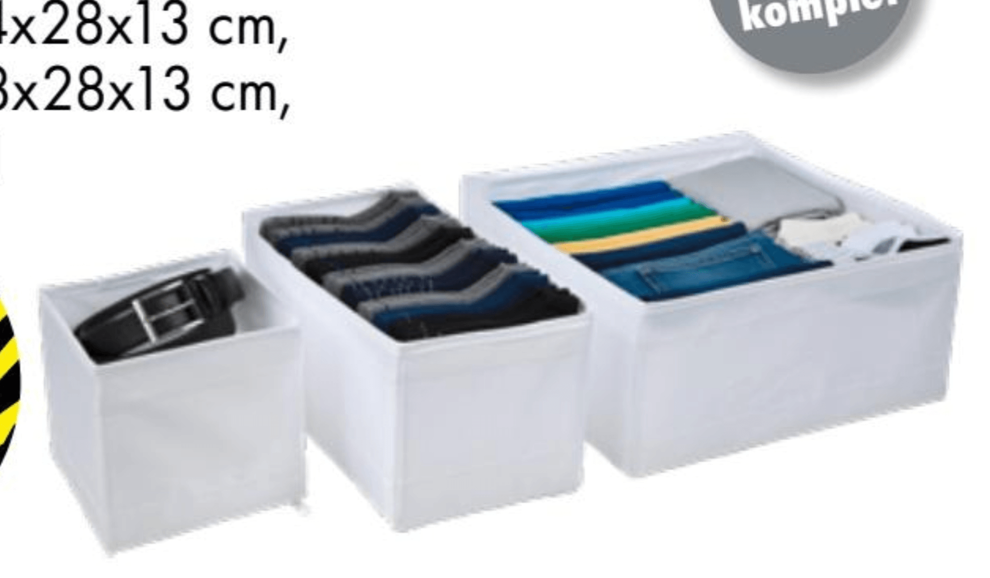 Komplet organizatorja omare 6-delni komplet - Akcija v trgovini Tedi