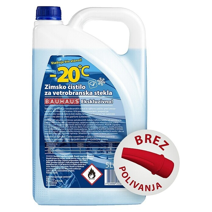 Tekočina za vetrobransko steklo 5 l