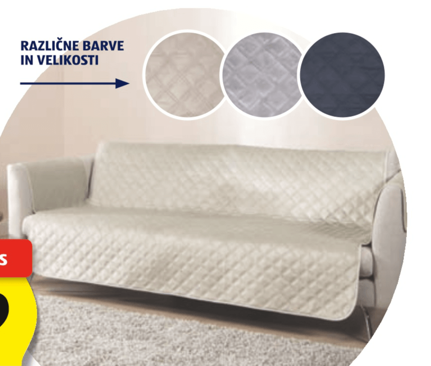 Zaščitna prevleka za kavč 165 x 179 cm ali 223 x 179 cm ali 279 x 179 cm - Akcija v trgovini Hofer