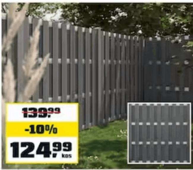 Element ograje za zaščito pred pogledi - Akcija v trgovini Obi