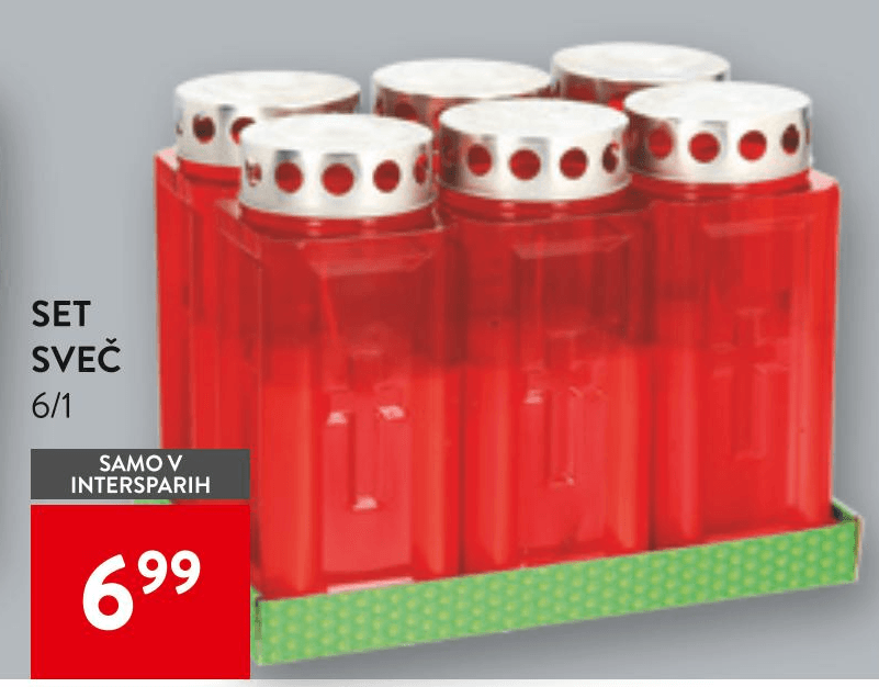 Set nagrobnih sveč 4/1