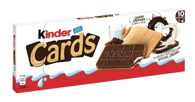 Vafelj Kinder Cards 128 g
