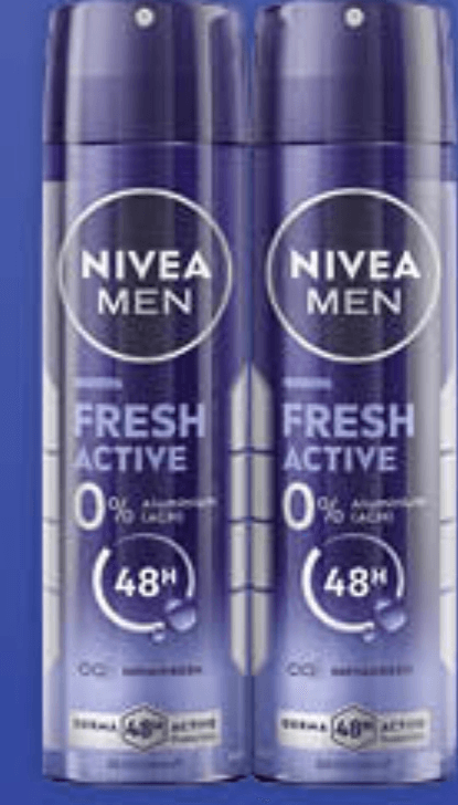 NIVEA MEN dezodorant dvojno pakiranje Fresh Active Men 2x150 ml