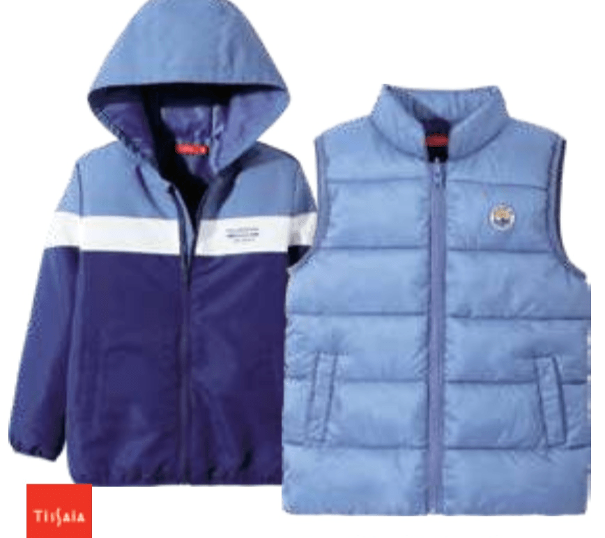 2 v 1 - Deška jakna in brezrokavnik TISSAIA