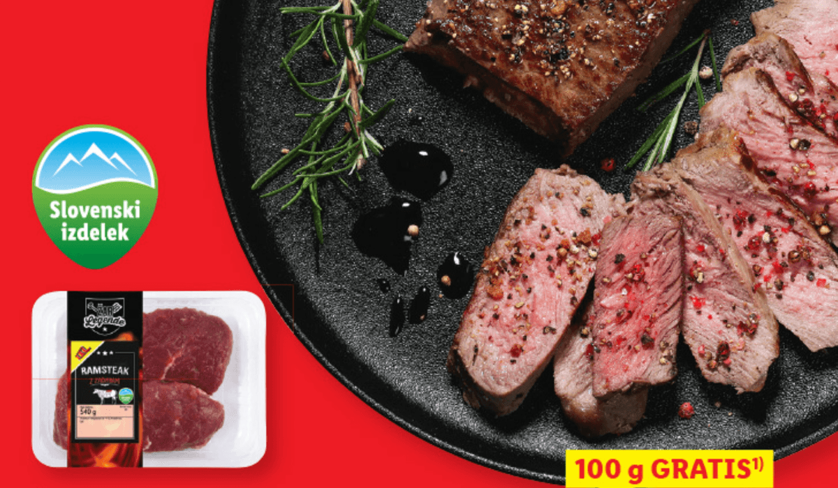 Svež ramsteak XXL 540 g - Akcija v trgovini Lidl