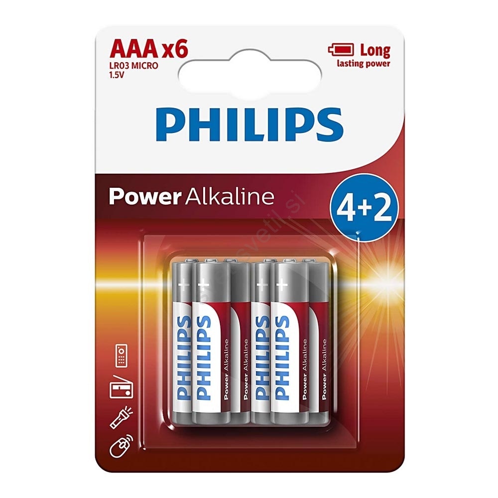 Baterije 10x AA + 6x AAA Philips