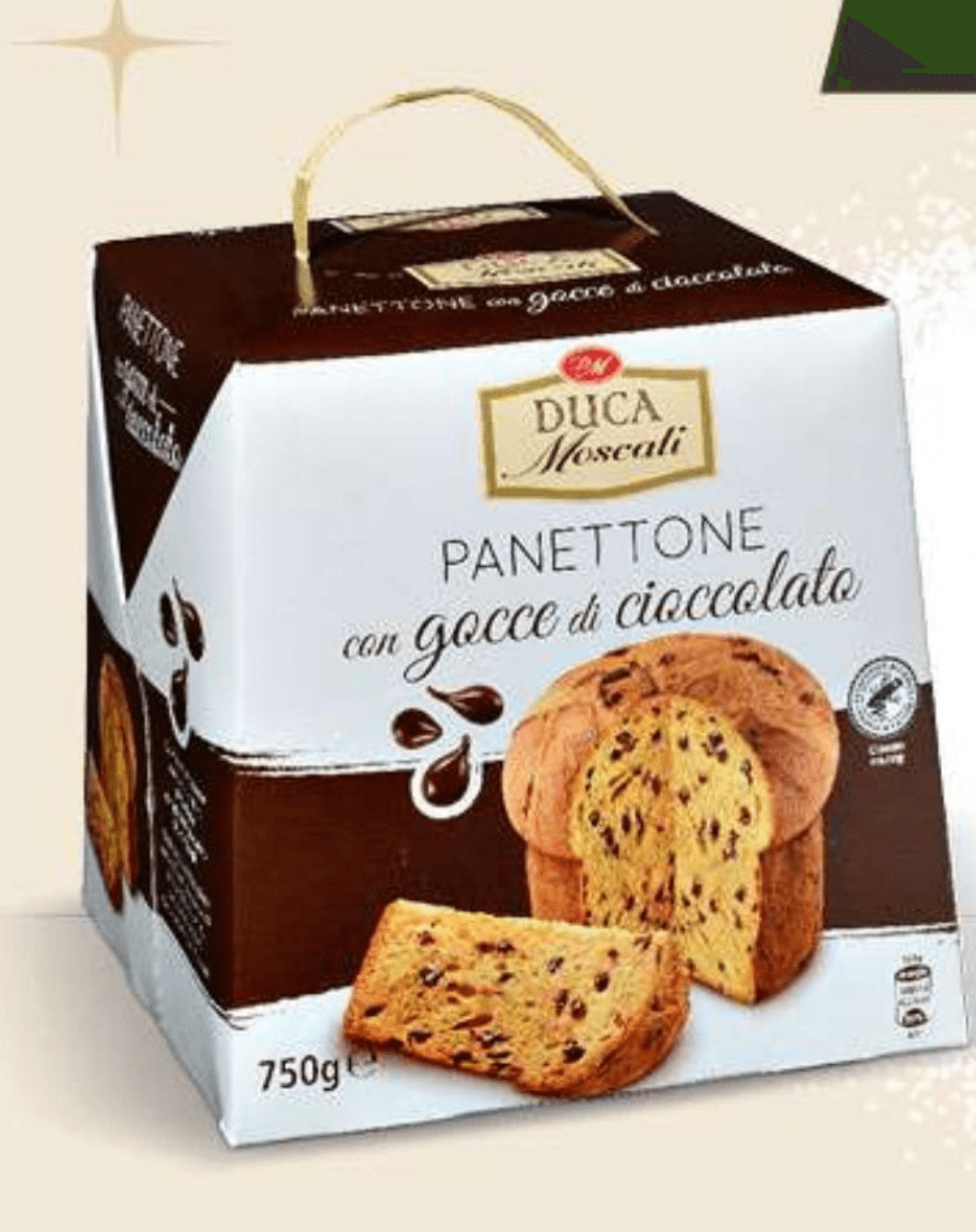 Duca Moscati Panettone con gocce di cioccolato 750g