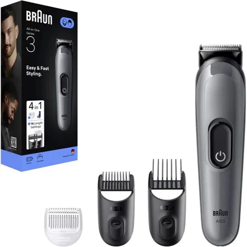 Braun All-in-One Style Kit, Braun Series 3 Trimer AIO 3540, BT 3520