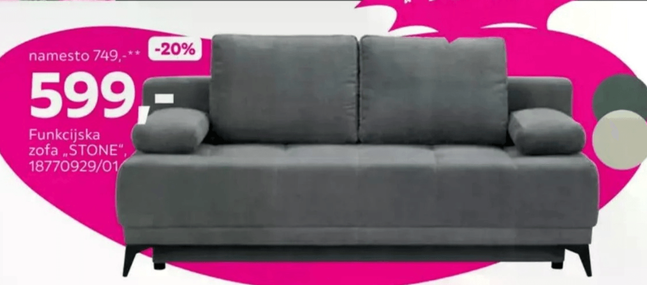 Funkcijska zofa "STONE"