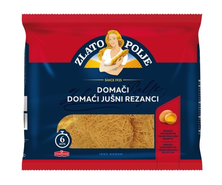Jušne testenine Zlato polje 250 g Zlato Polje