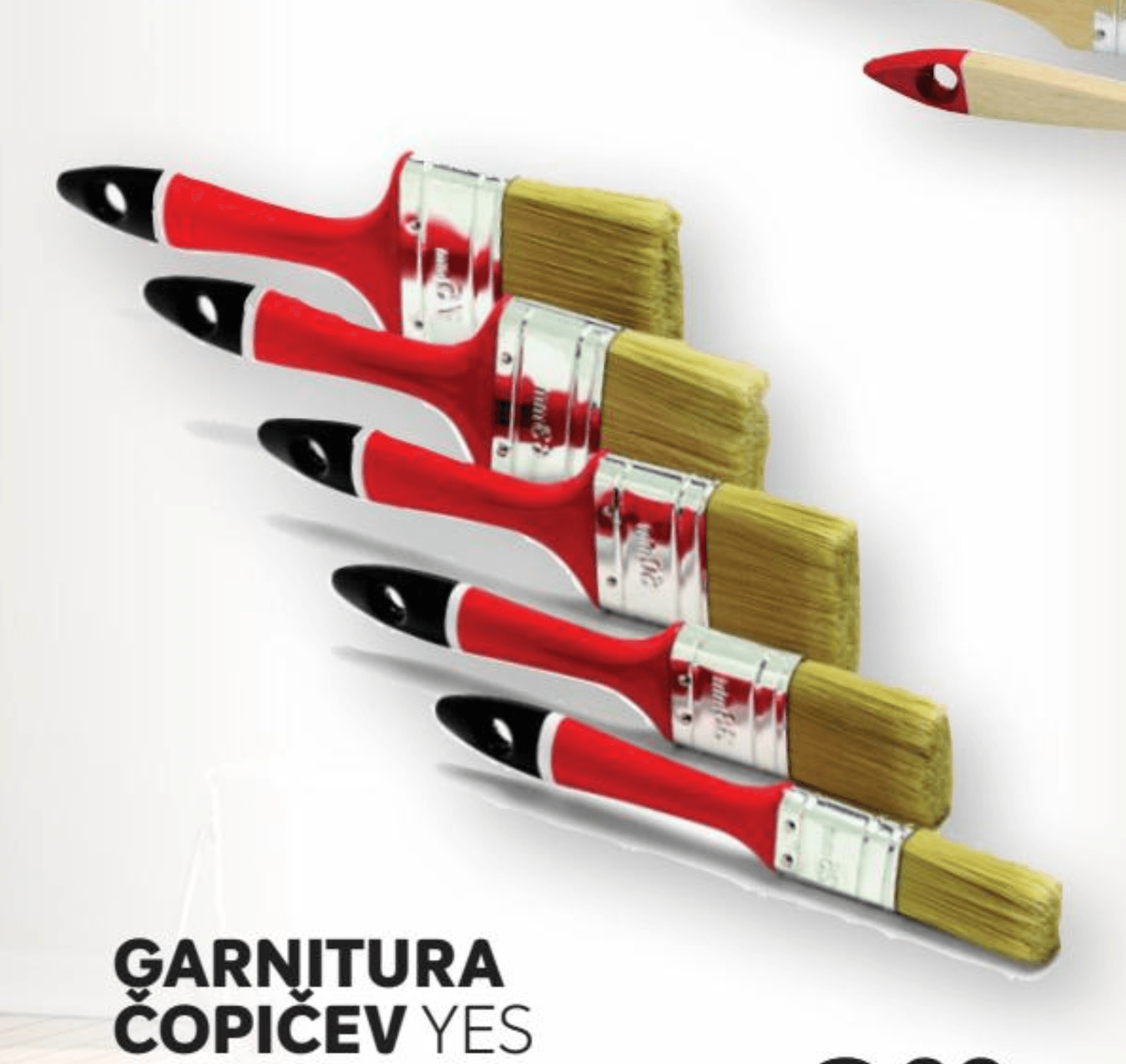 Garnitura čopičev YES 5-delna