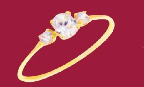 Prstan s cirkonijevimi oksidi - Akcija v trgovini E.Leclerc