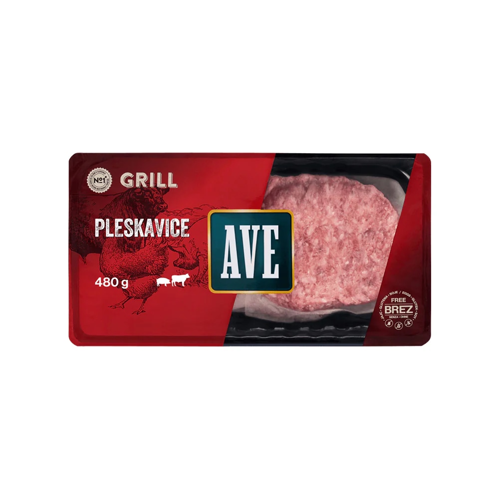 AVE Leskovačke pleskavice 480 g