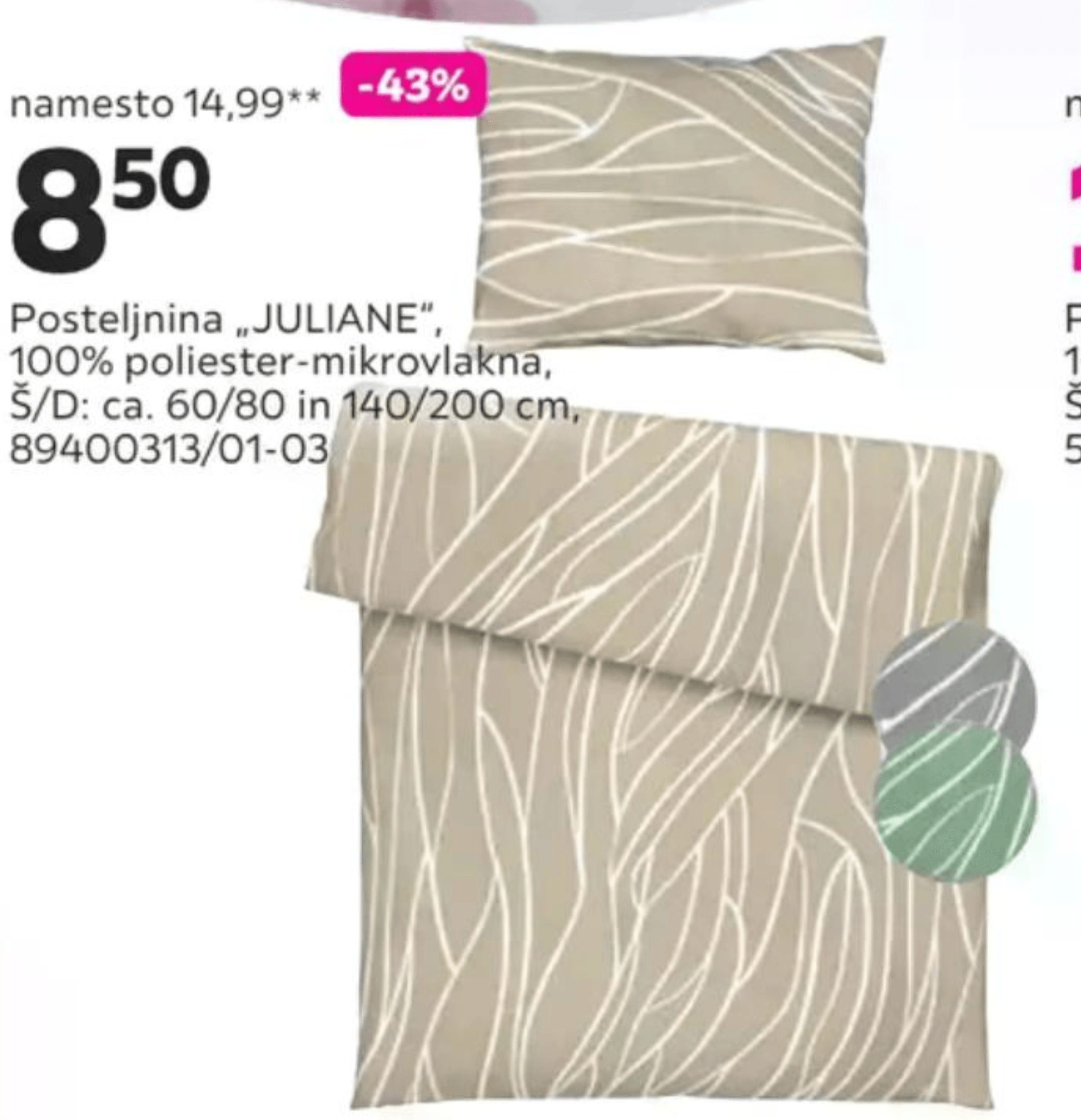 Posteljnina „JULIANE"