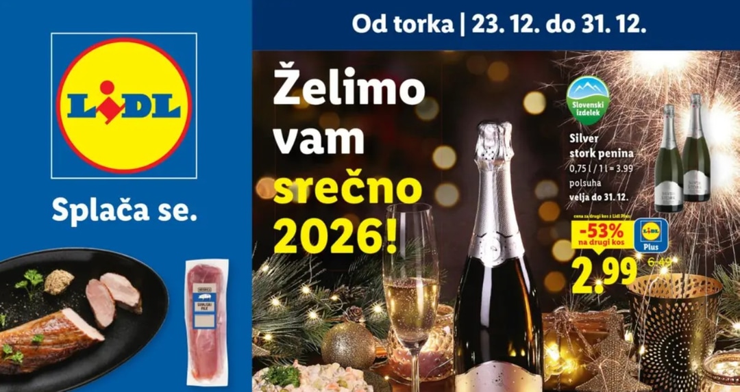 Lidl katalog Živila od 23.12. do 31.12.2025