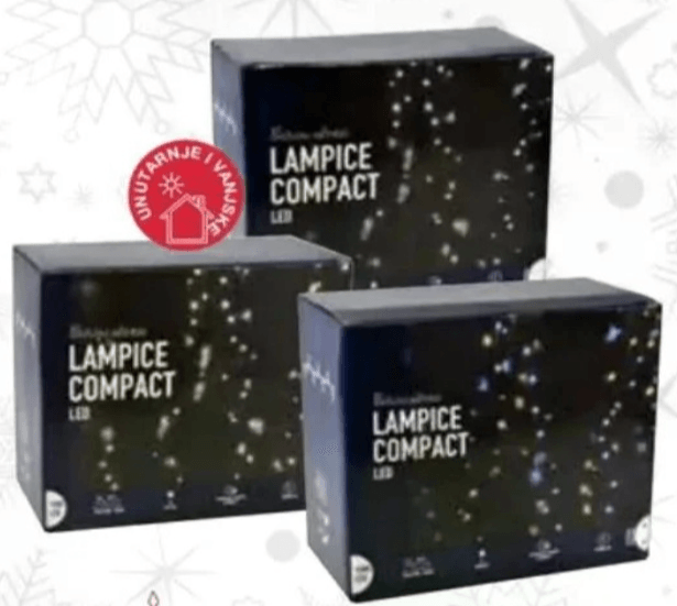 LED božične lučke COMPACT 500 L, 11 m