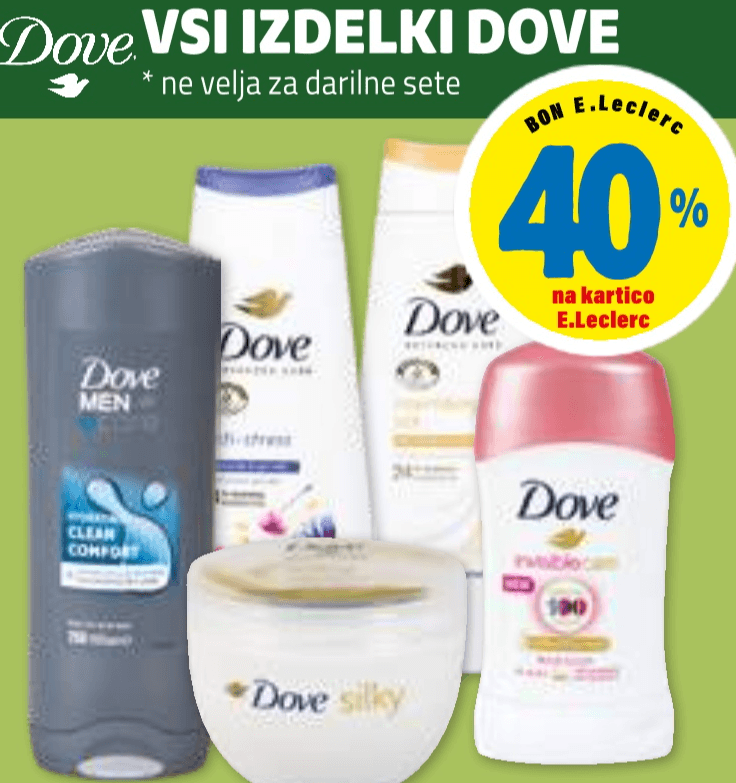Vsi izdelki Dove Dove