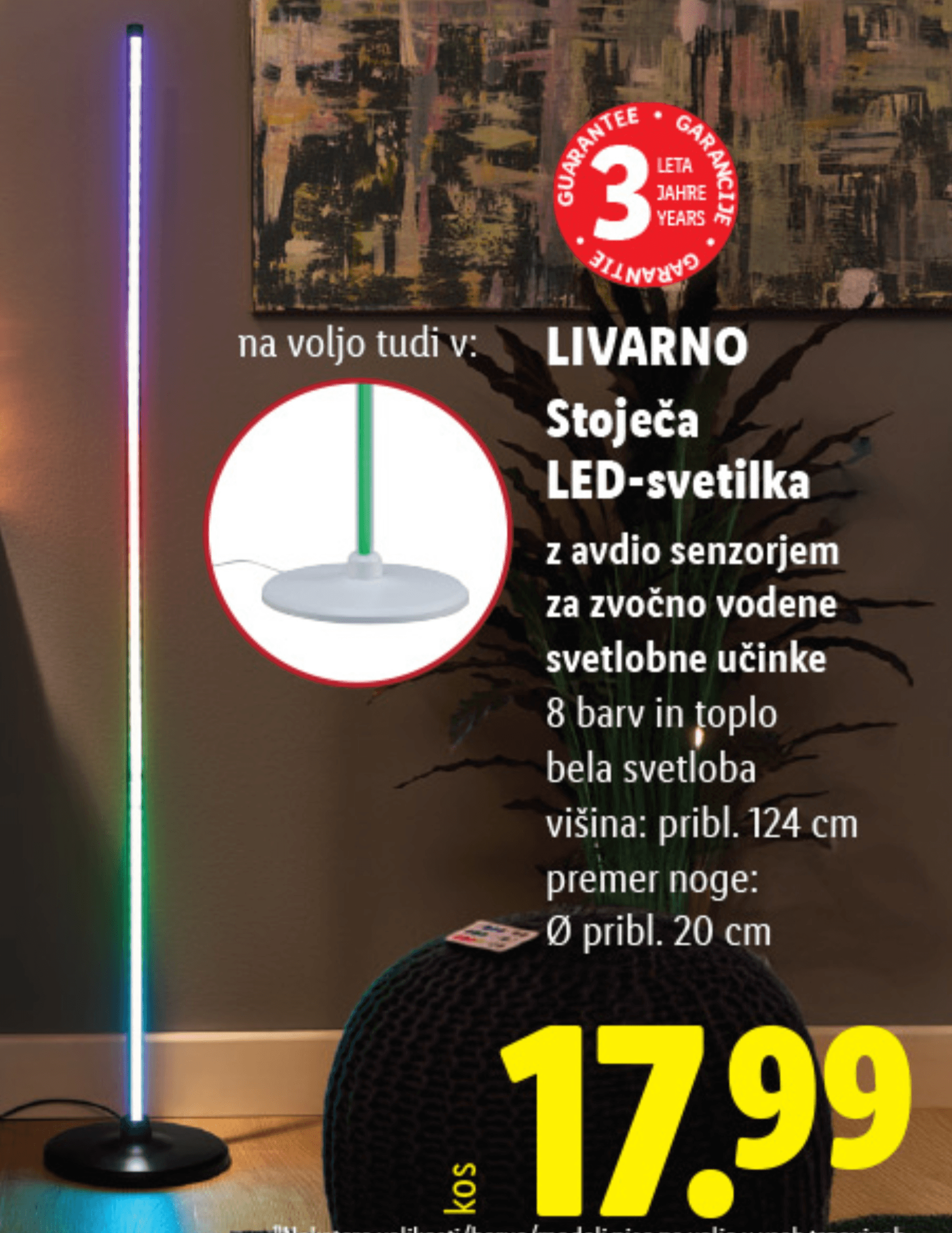 LIVARNO Stoječa LED-svetilka