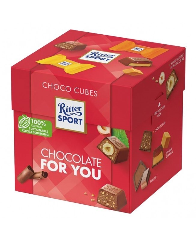 Ritter Sport kocka z mini čokoladami 176 g