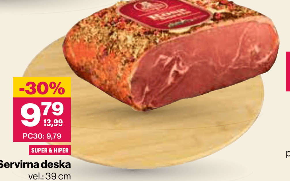 Servirna deska 39 cm