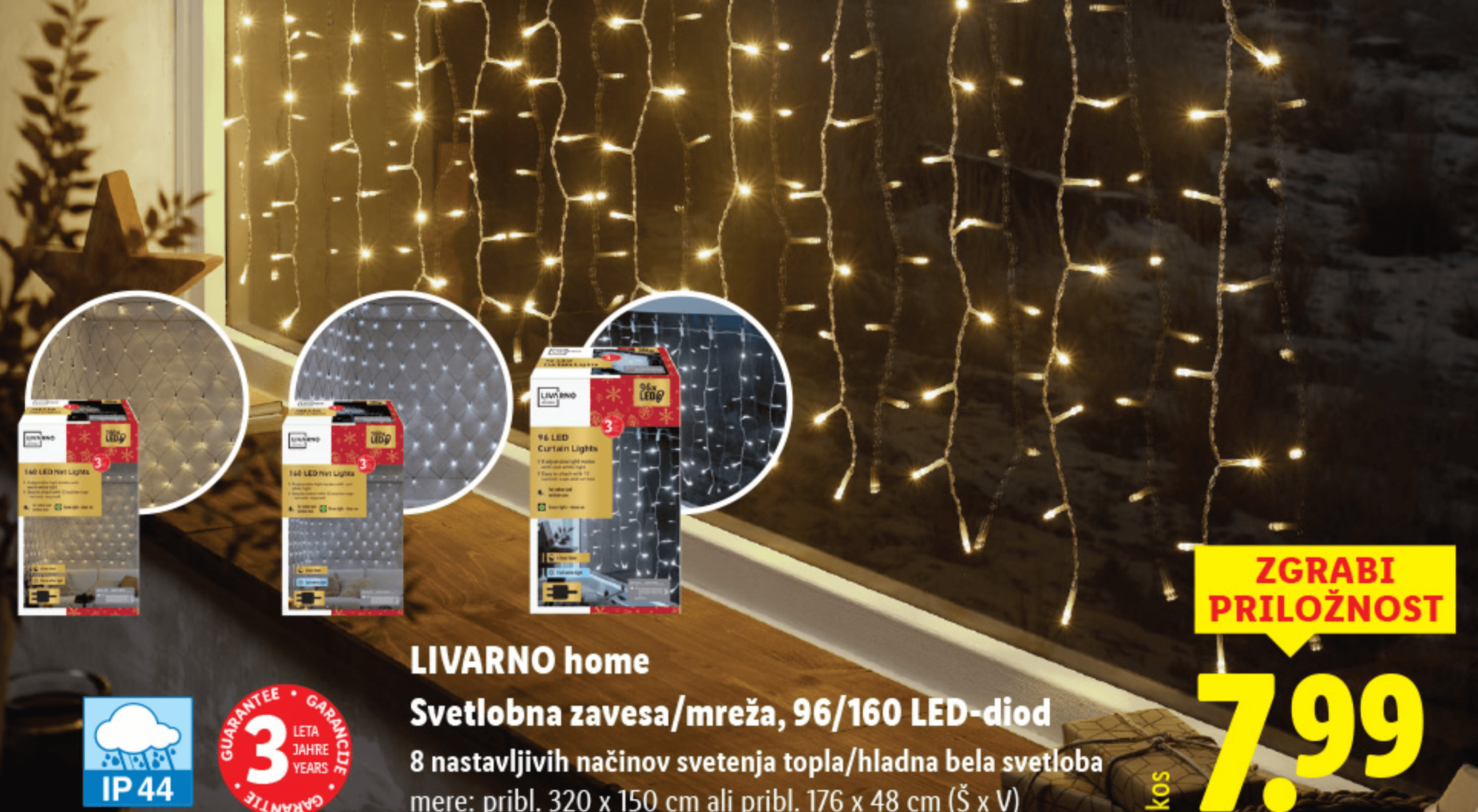 LIVARNO home Svetlobna zavesa/mreža