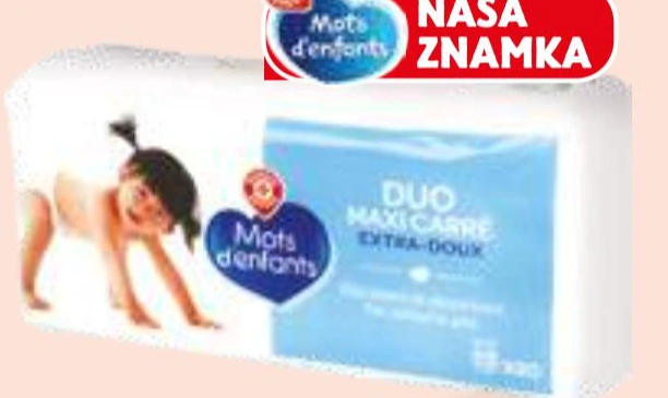 Narezana otroška vata Mots d'enfants 80 kosov