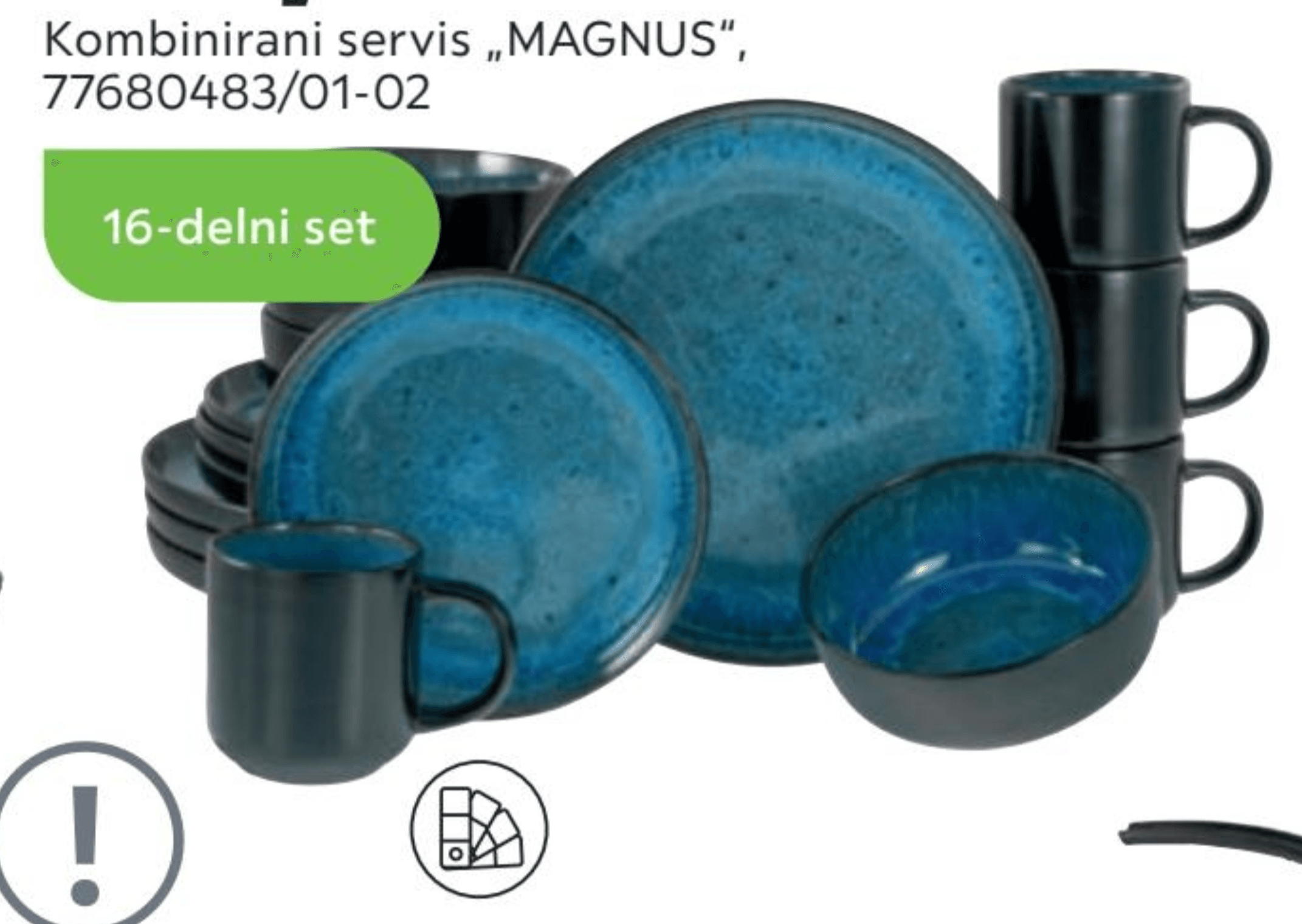 Kombinirani servis "MAGNUS" 16-delni set