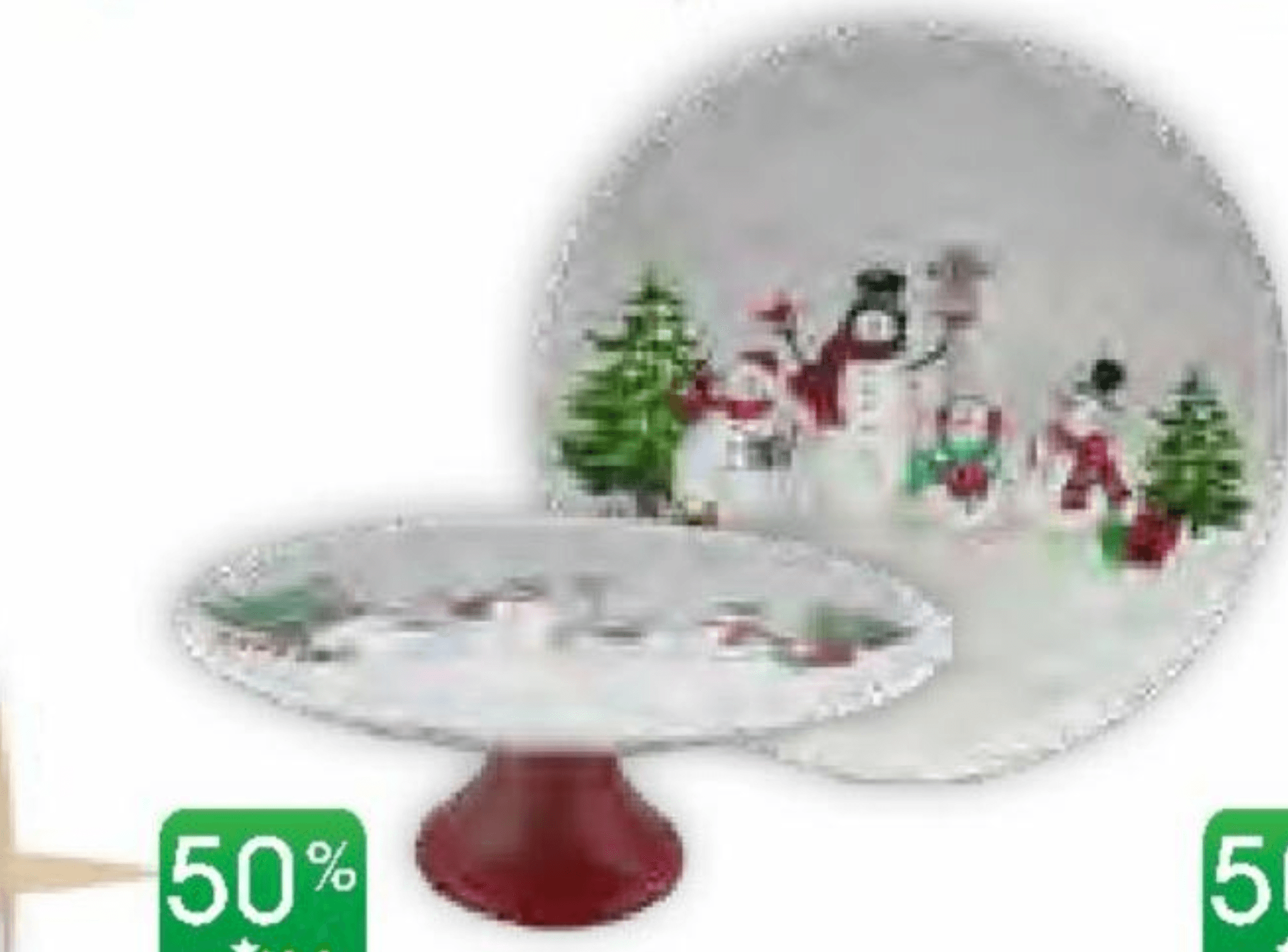 Vivi Keramični servirni krožnik snežak