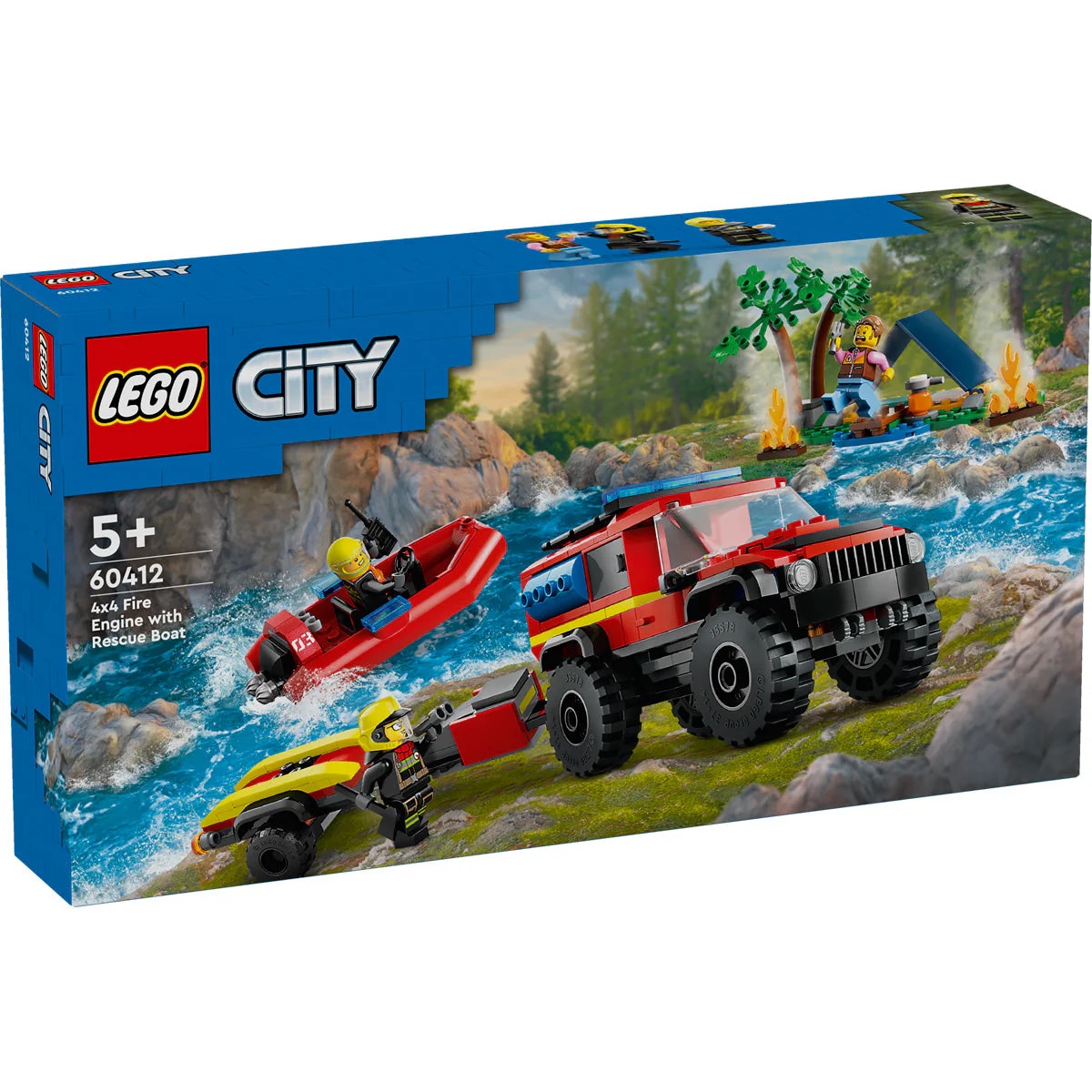 LEGO City Gasilski tovornjak s čolnom 60412