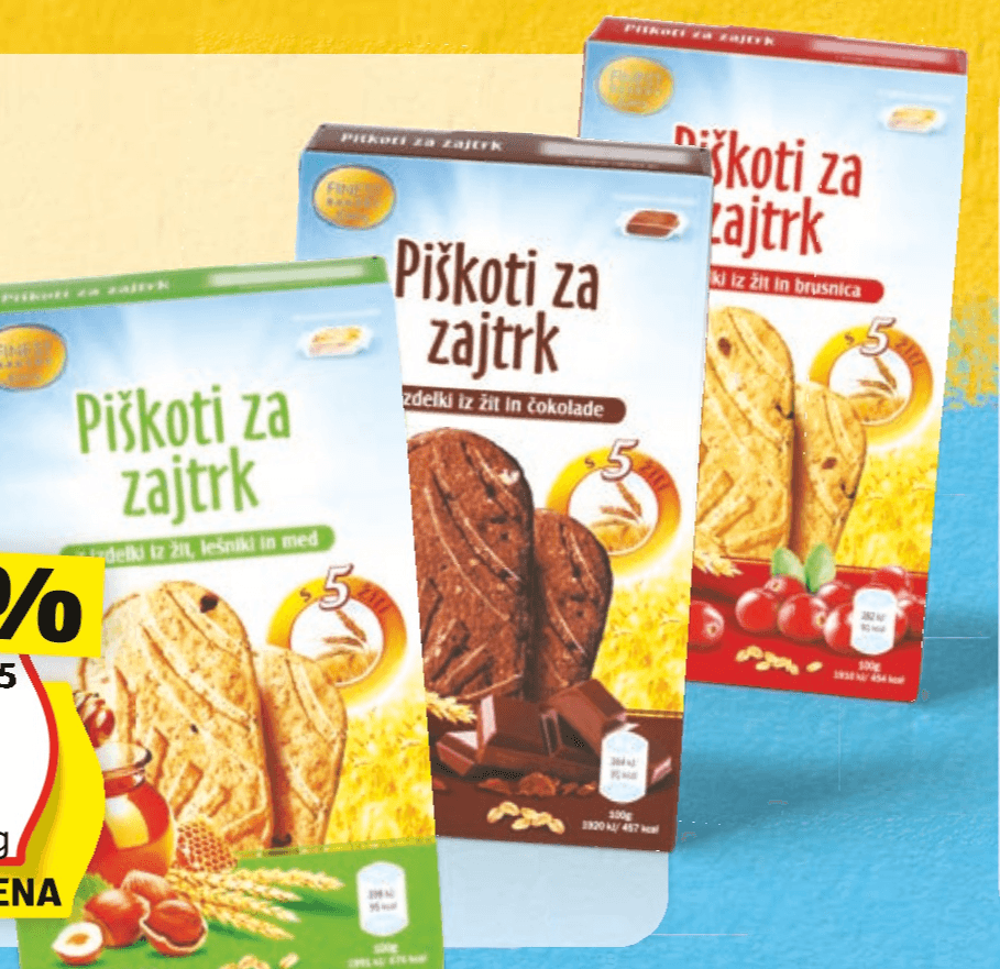 Finest Bakery Piškoti za zajtrk 160 g